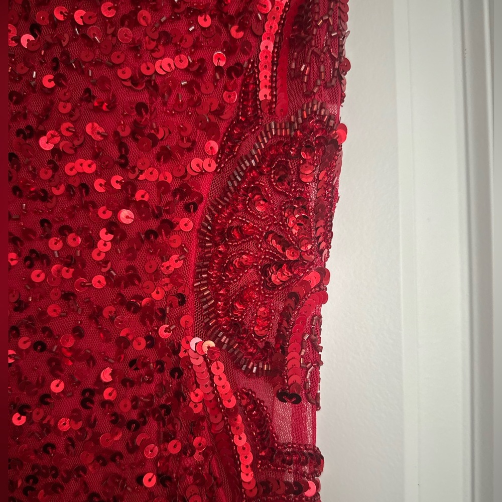 Scala Dazzling Ruby Sequin Dress - image 5